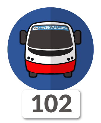Recorrido 102 de buses de Expreso Rancagua
