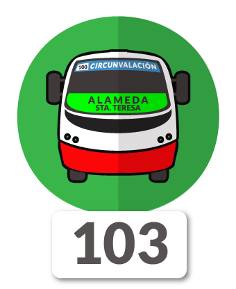 Recorrido 103 de buses de Expreso Rancagua