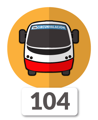 Recorrido 104 de buses de Expreso Rancagua